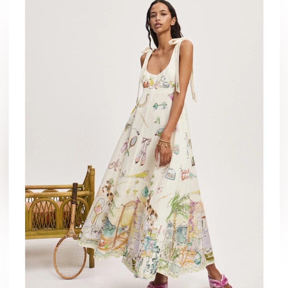 Alemais Multicolor Printed Maxi Dress